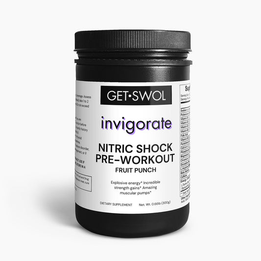 Invigorate - Nitric Shock Pre-Workout Powder (Fruit Punch)